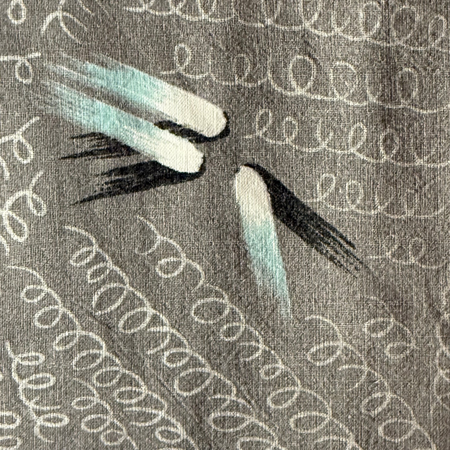 1980’s Cristina Abstract Print Cropped Button Up Shirt, Women’s Medium