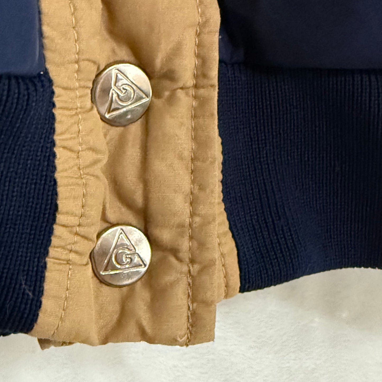 1980’s Gerry Reversible Navy Blue Beige Down Puffer Vest