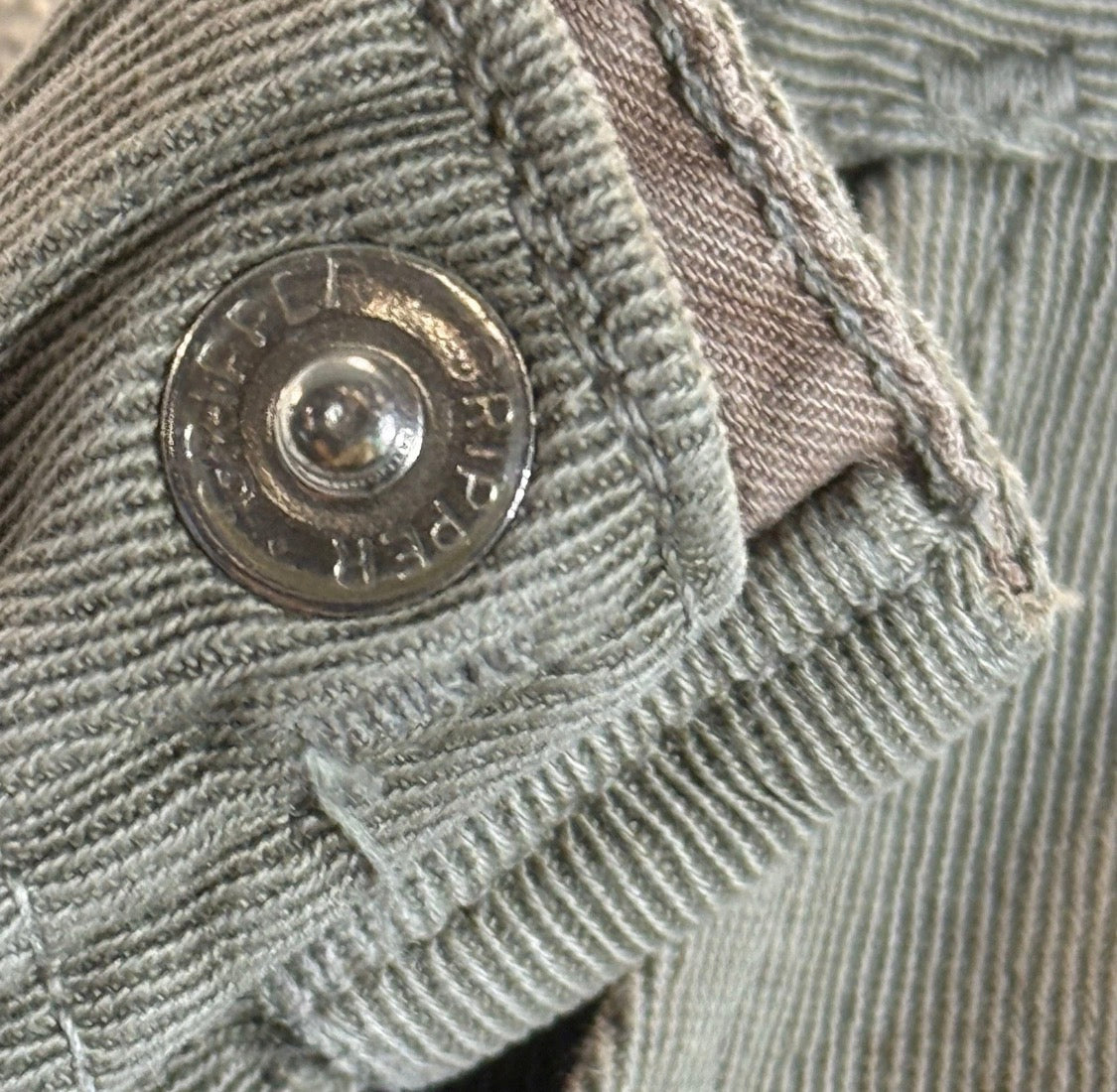 Vintage 1940s JC Penney Children's Bib Overall DungareesCotton Twill, Olive 5/6