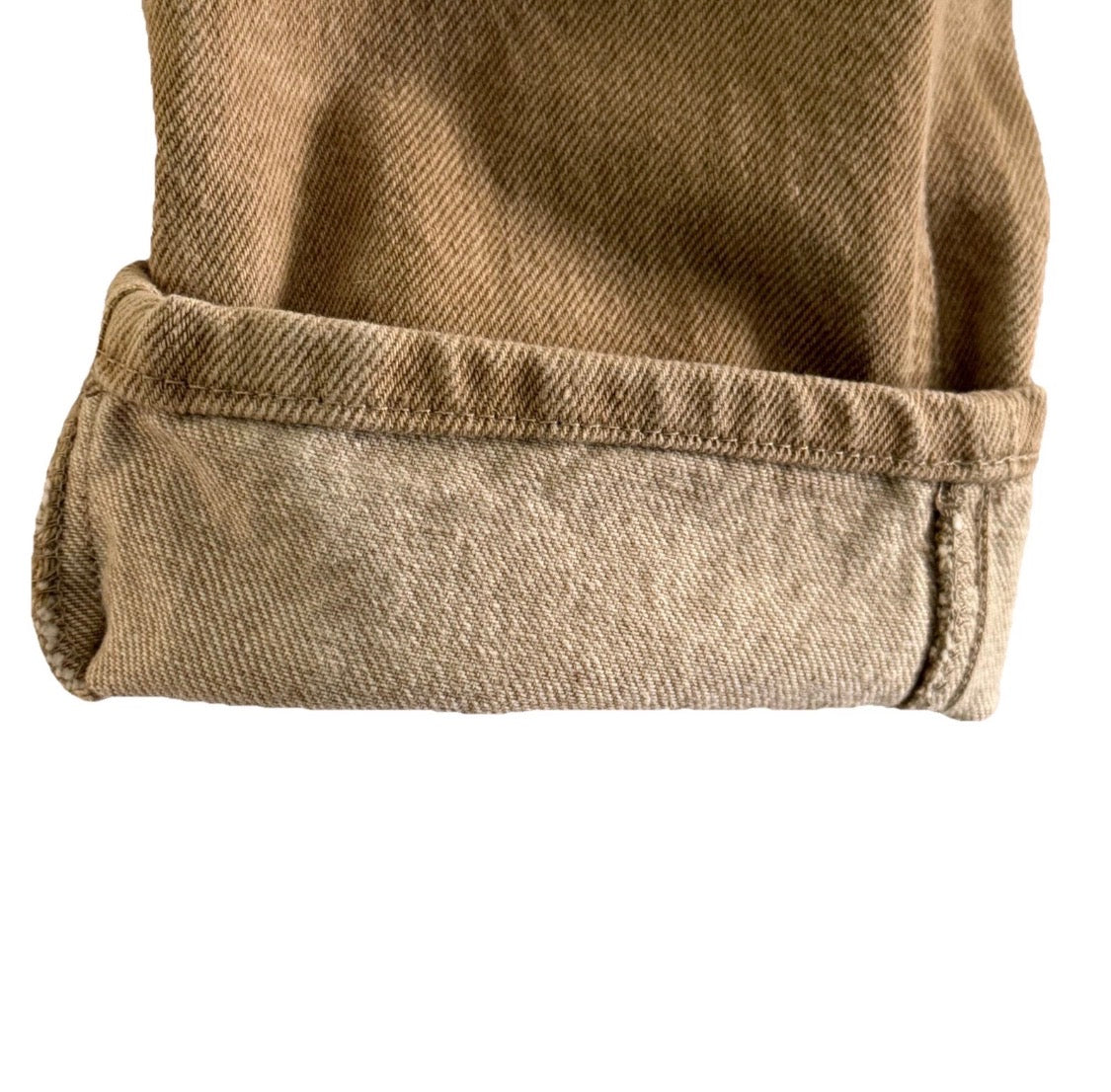 Vintage 1990’s Calvin Klein 100% Cotton Tan Denim Jeans USA, Size 8