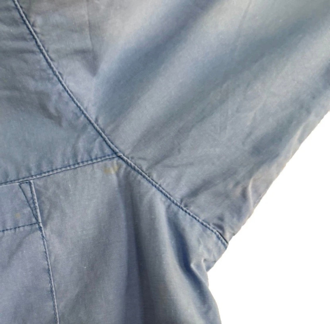 Vintage Y2K Patagonia Blue 100% Cotton Metal Snap Long Sleeved Pocket Shirt, L