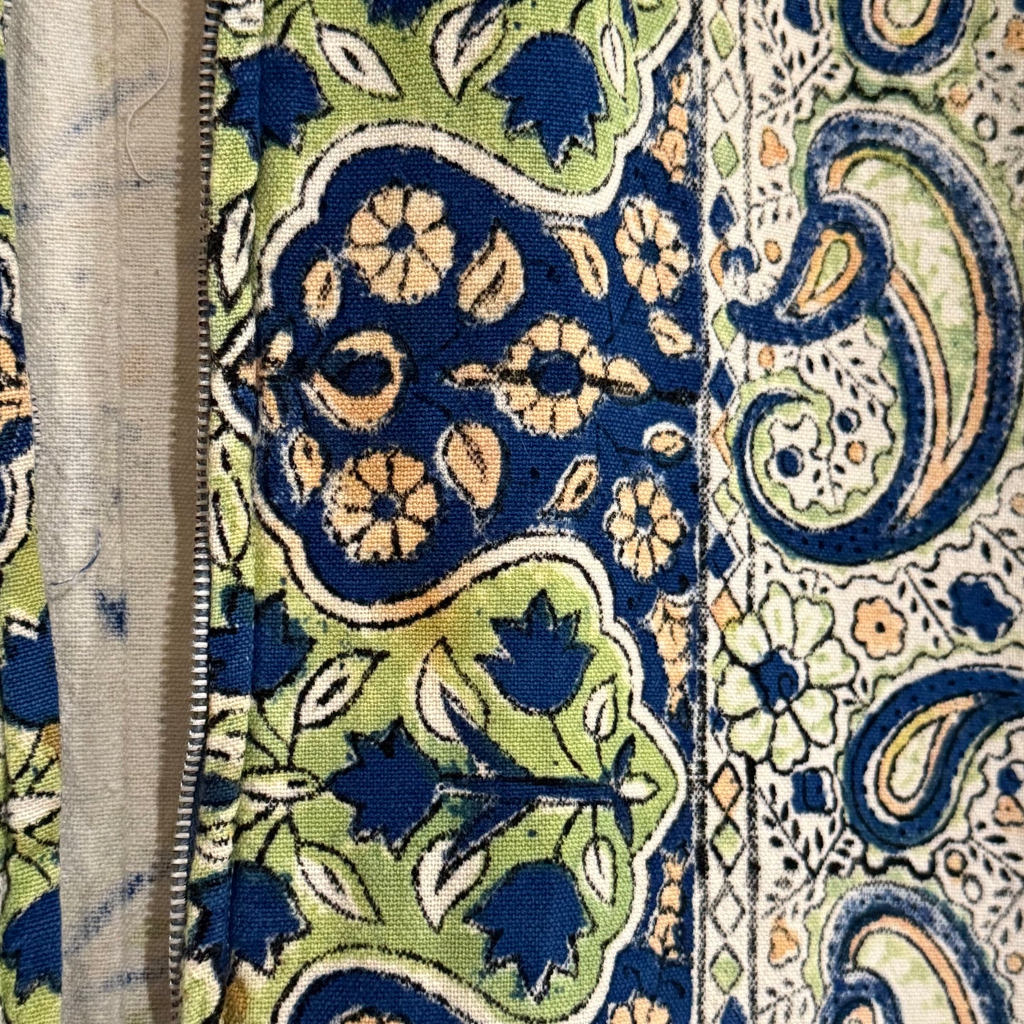 1960’s Block Print 100% Cotton Tapestry Duster Dress