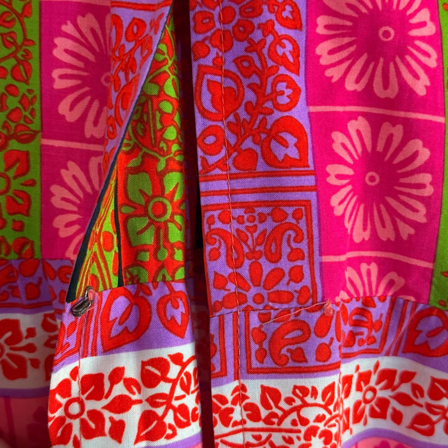 1970’s Alex Colman Of California Long Sleeved Floral Shirtwaist Dress