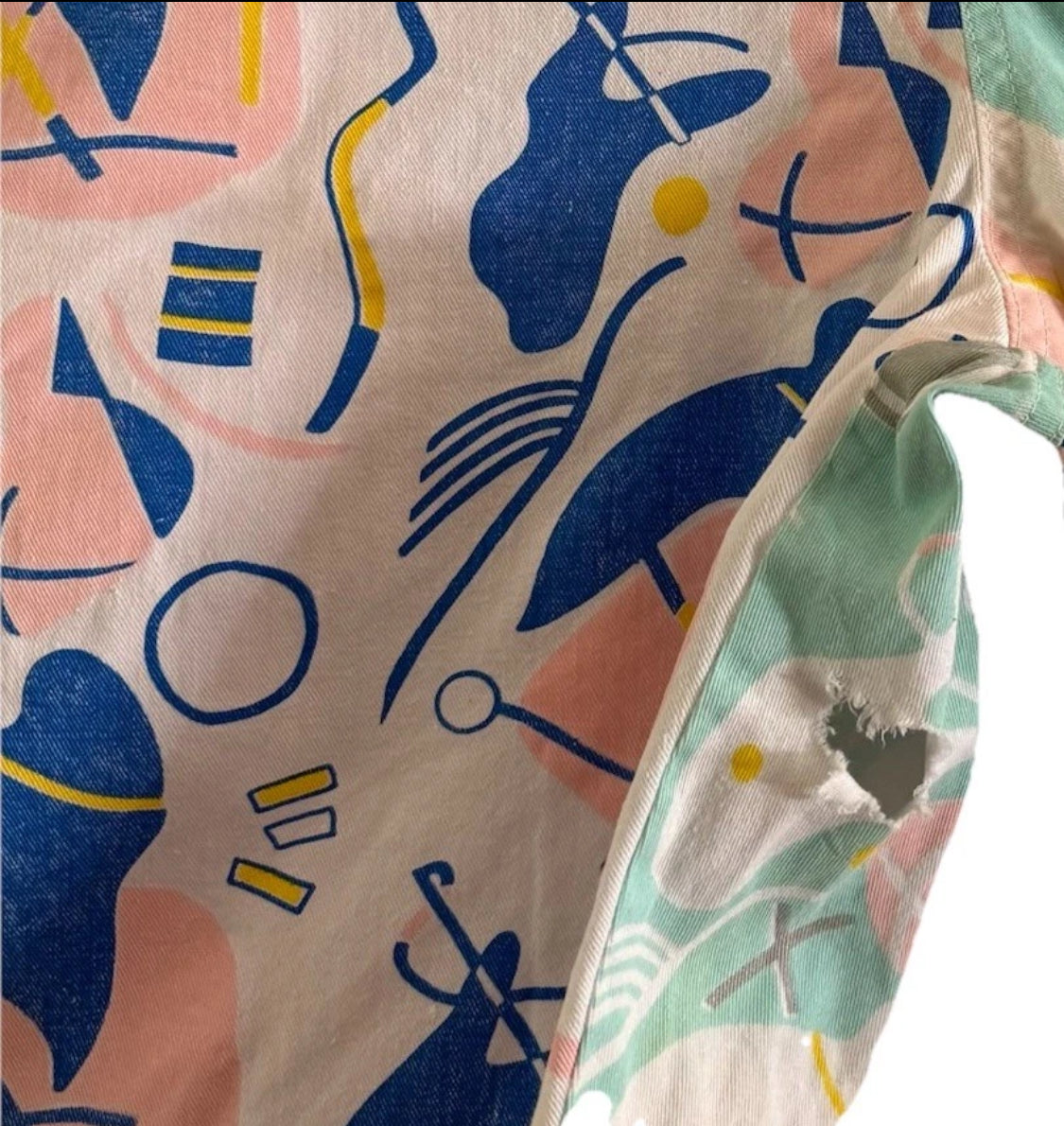 1980’s Surf Fetish No Nerds Cotton Baggy Clam Digger Pants, Unisex XL