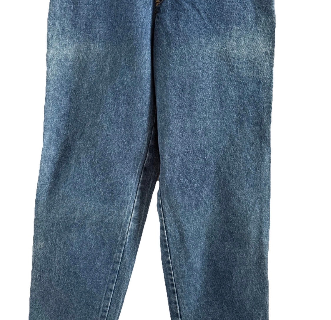 Vintage 1980’s Benetton Italy 100% Cotton Denim High Waist Carpenter Jeans 28x32