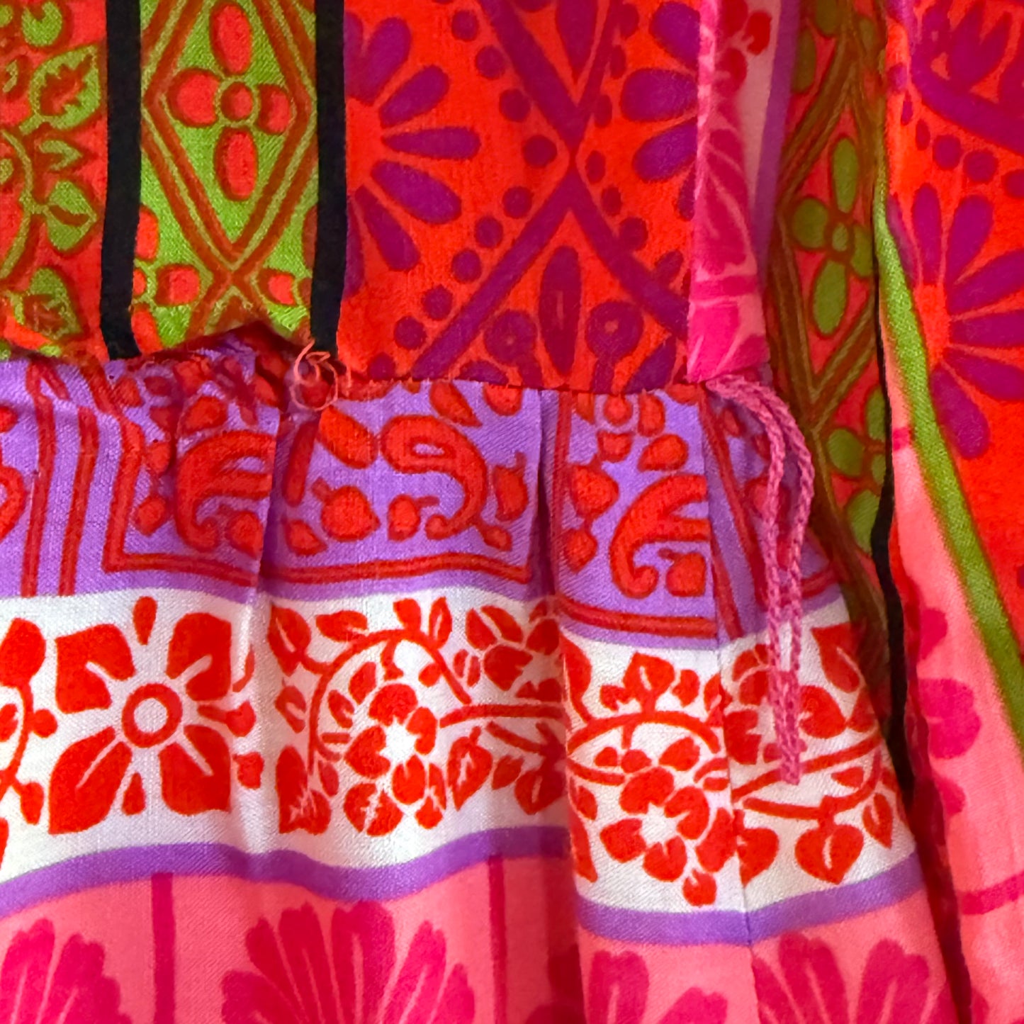 1970’s Alex Colman Of California Long Sleeved Floral Shirtwaist Dress