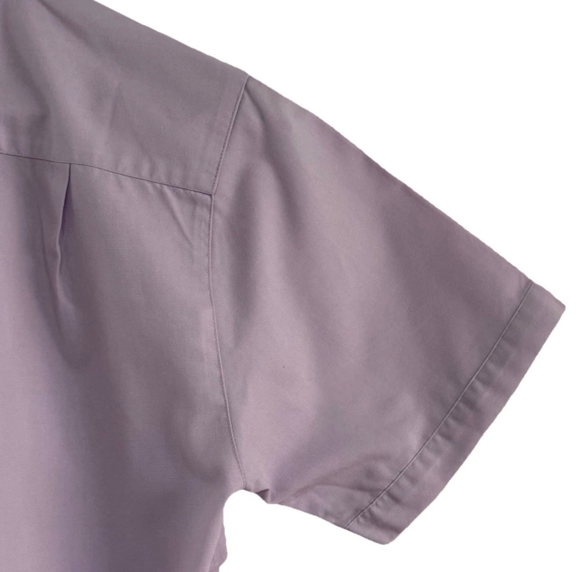 Vintage 1980’s Patagonia Dual Spun Button Up Short Sleeve Pocket Shirt Purple, Med