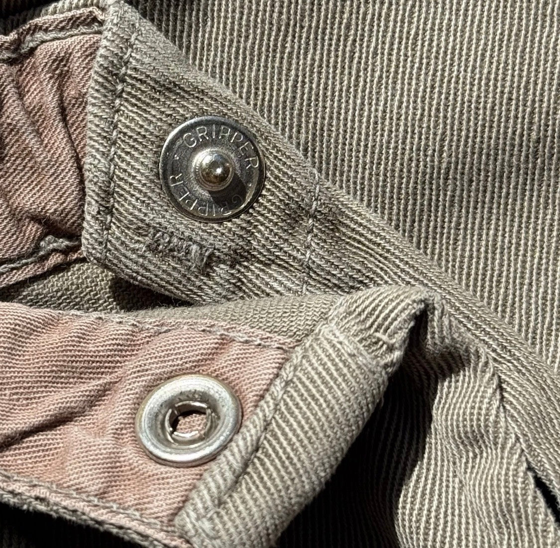 Vintage 1940s JC Penney Children's Bib Overall DungareesCotton Twill, Olive 5/6