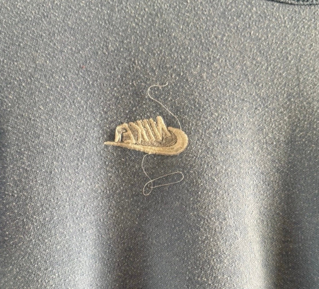 Vintage 1970's Nike Women's Single Stitch Blue Shirt, Small