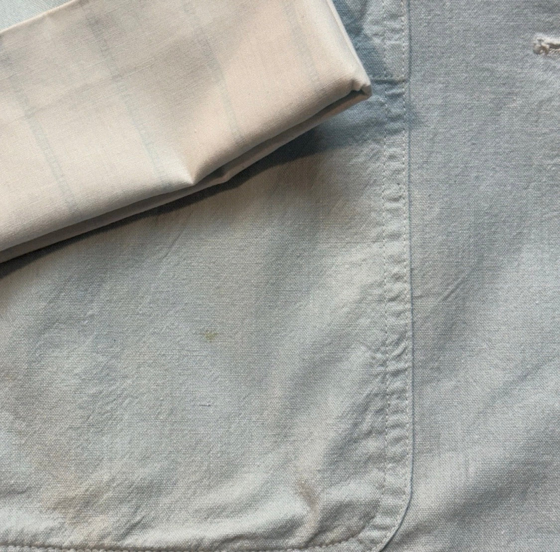 Vintage 1980 Chaus Lt Cotton Blazer Jacket Academia Preppy Pastel Blue Green, 12