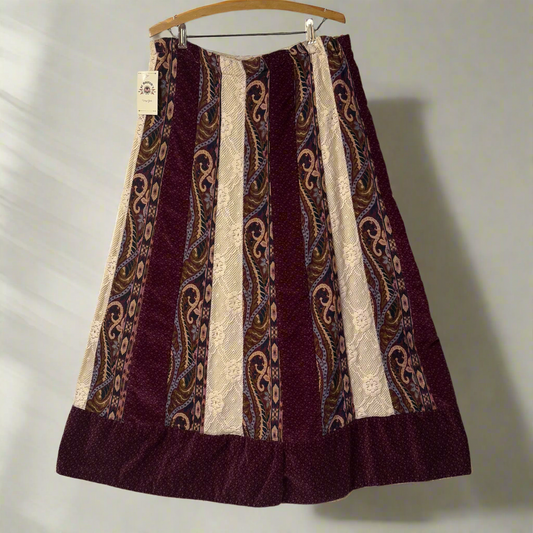 1970’s Chessa Davis Patchwork Hippie Boho Skirt