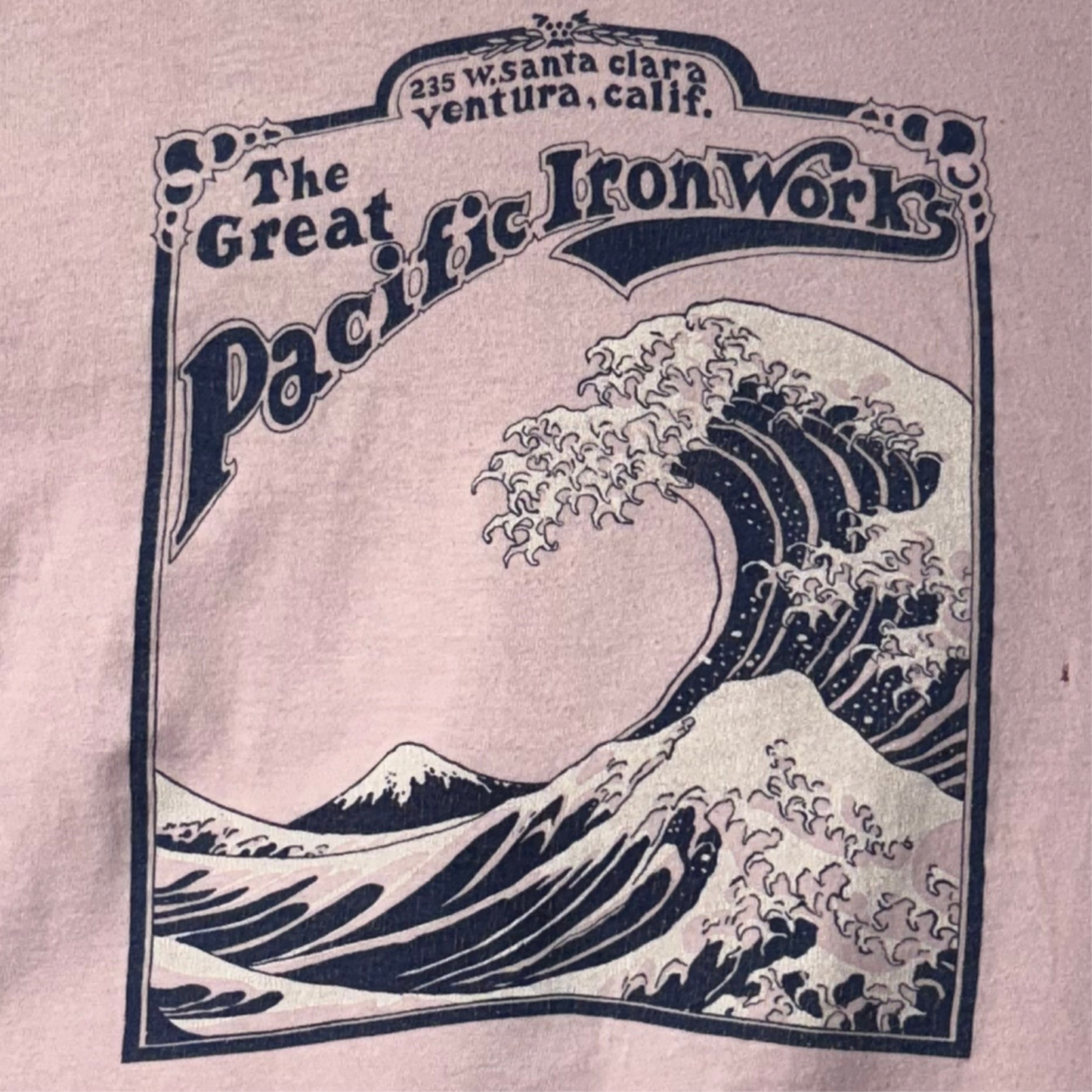 1980’s Great Pacific Iron Works Patagonia Lt Pink Long Sleeved: Large Youth