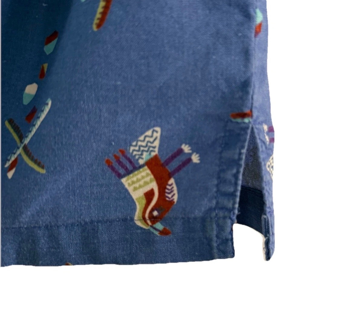 Vintage 1991 Patagonia Pataloha Cotton Bird Print Short Sleeved Camp Shirt,  Med