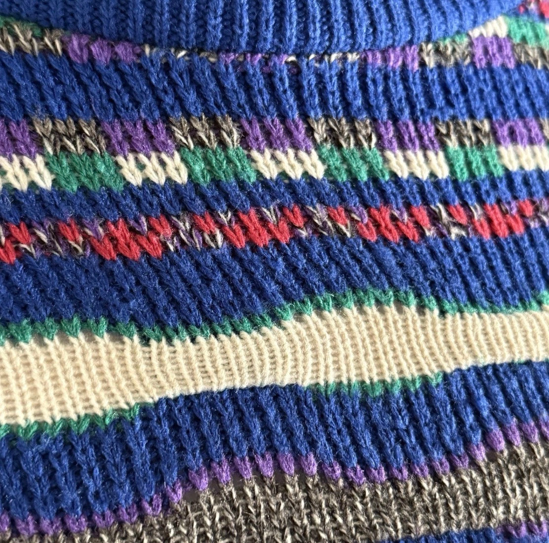 Vintage 1980/90’s  Scandia Acrylic Geometric Design Pullover Sweater  USA, Med