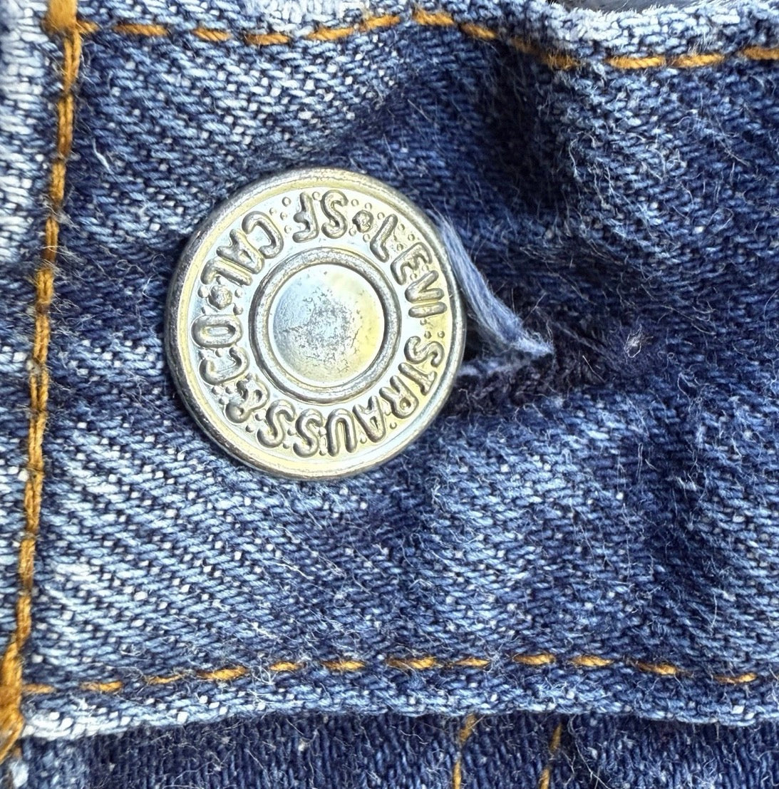 Vintage 1980’s Levi’s Petite Dark Wash High Waist Button Fly  115501-0115 26x30