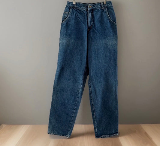 Vintage 1980’s Benetton Italy 100% Cotton Denim High Waist Carpenter Jeans 28x32