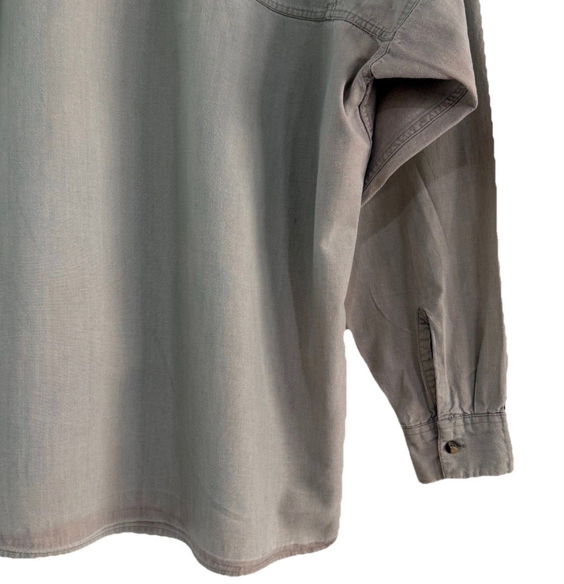 Vintage 1980s Patagonia 100% Cotton Long Sleeved Button Up Pocket Front Shirt, Med