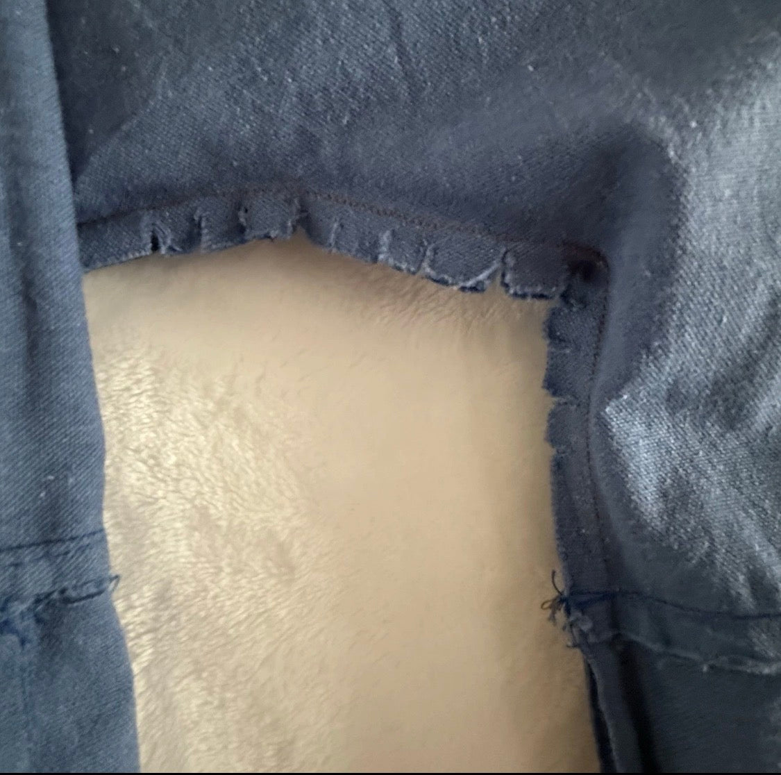 Vintage 1970’s Heavyweight Cotton Tunic Pocket Dress/Gown Camel Pyramids