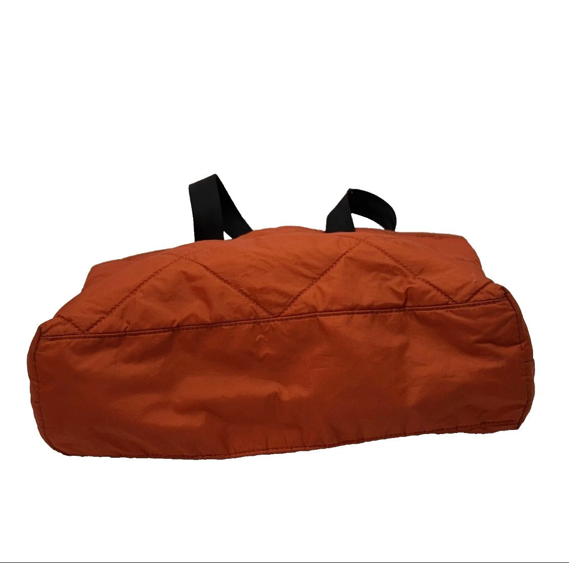 Vintage 90's/Y2K POLO SPORT Ralph Lauren Quilted Nylon Tote Bag, Orange 16"x12"