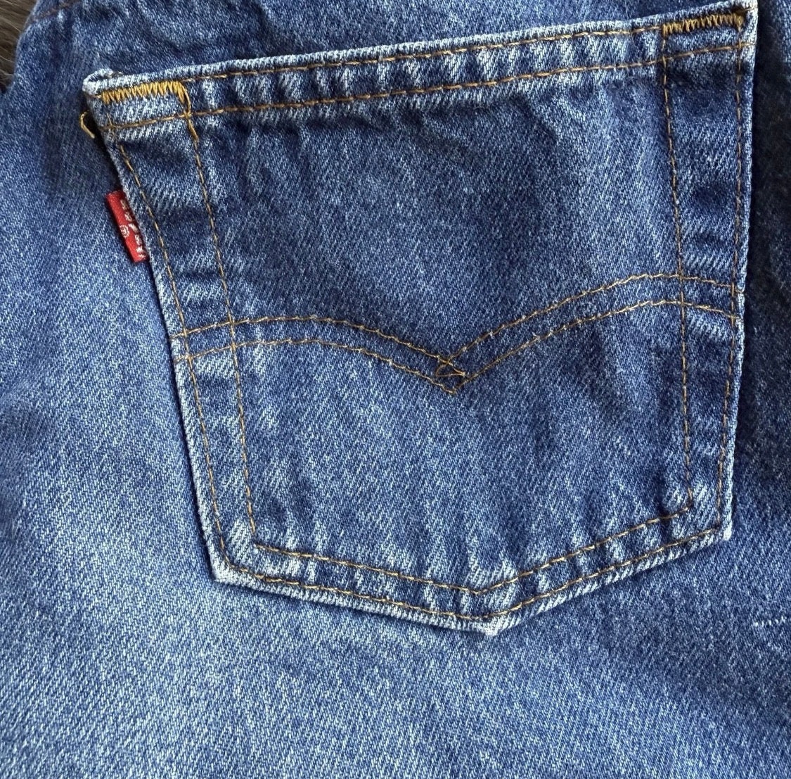 Vintage 1980’s Levi’s Petite Dark Wash High Waist Button Fly  115501-0115 26x30