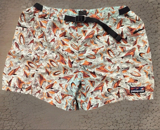 Vintage 1990’s Patagonia Belted Lined River Shorts, Kids Size 10