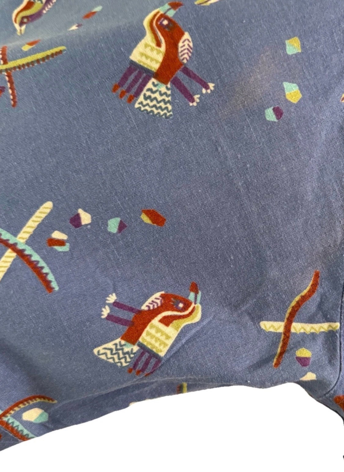 Vintage 1991 Patagonia Pataloha Cotton Bird Print Short Sleeved Camp Shirt,  Med