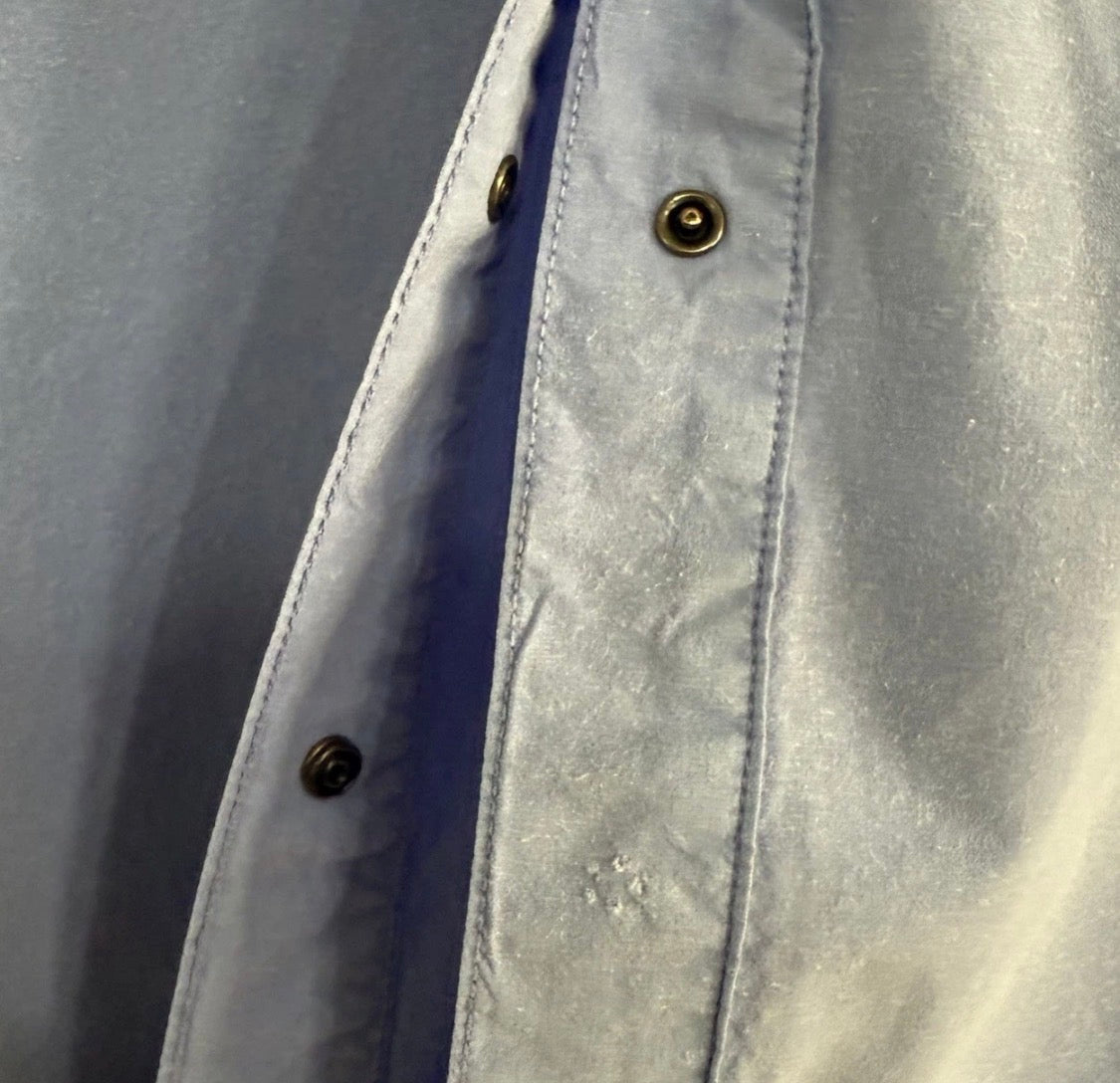 Vintage 80s/90’s Patagonia 100% Cotton Long Sleeved Snap Pocket Shirt Blue, L*