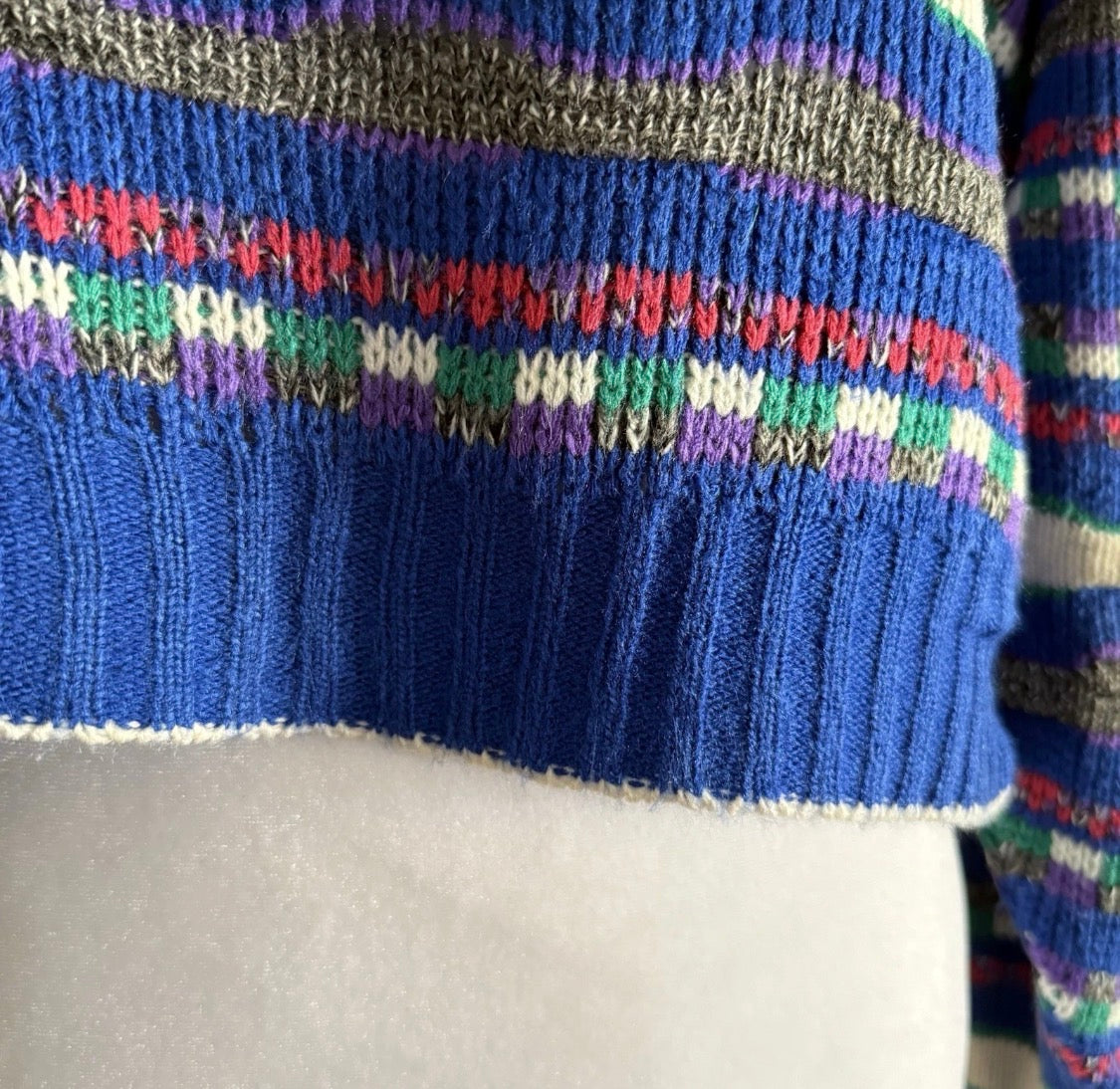 Vintage 1980/90’s  Scandia Acrylic Geometric Design Pullover Sweater  USA, Med