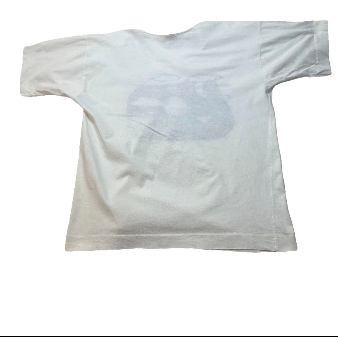 Vintage 1980’s Swan 100% Cotton, Island Girl Linograph Style Print Tee Shirt, Med