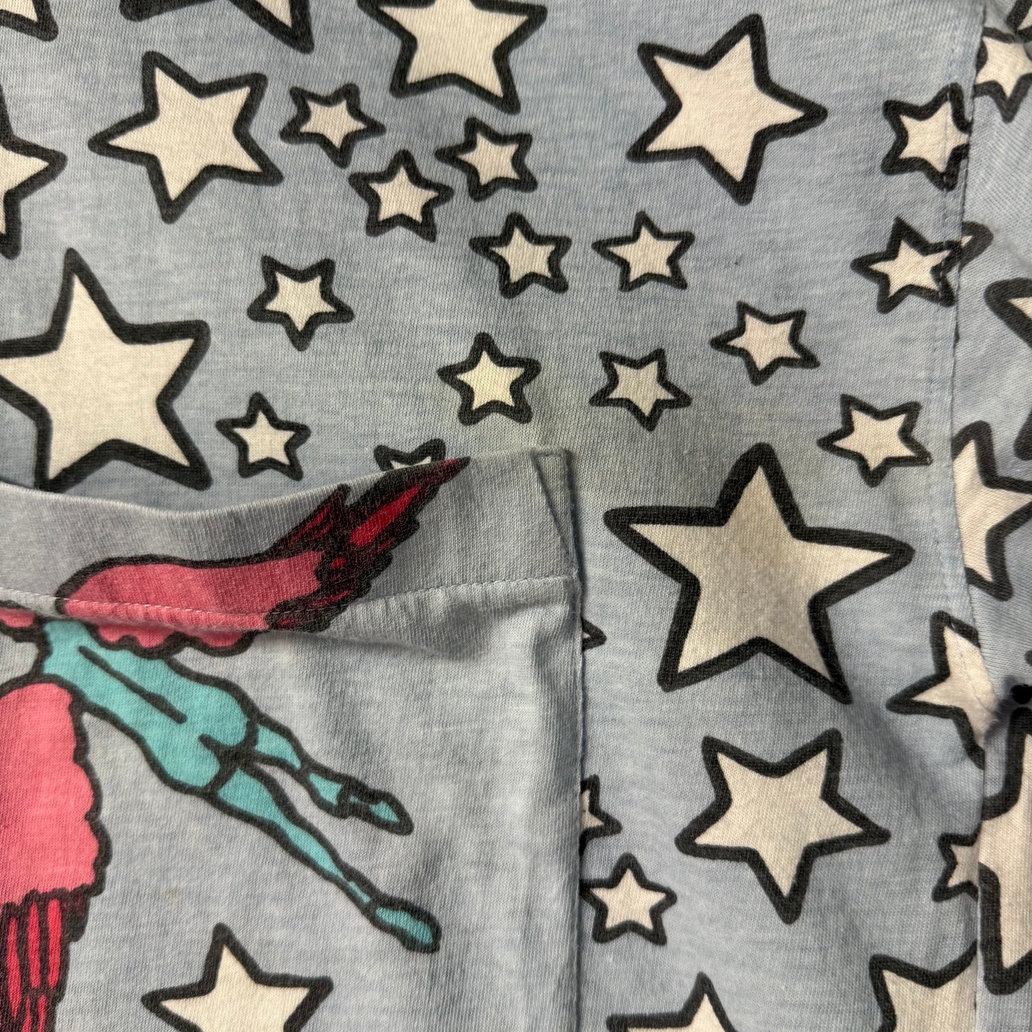 1987 PETER MAX NeoMax Cropped T-shirt “Winged Flyer In Space”
