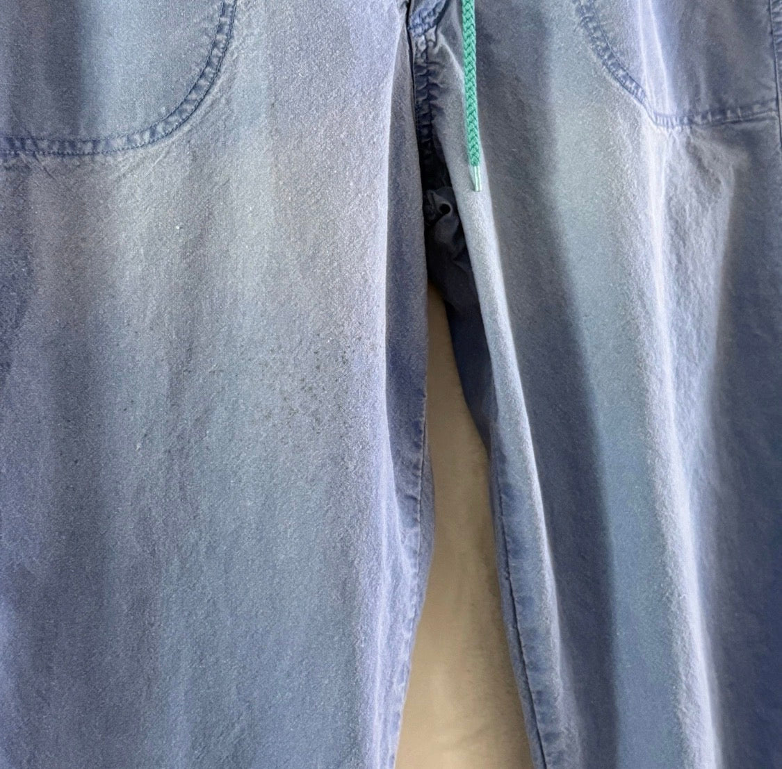 Vintage 1990’s Ocean Pacific OP Baggy 100% Cotton Surf Blue Green Pants, 34