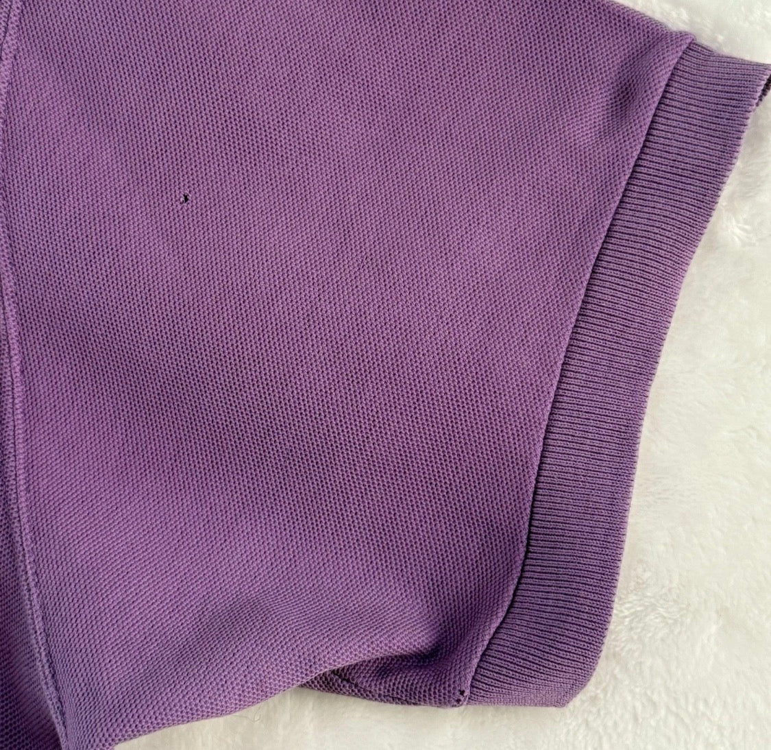 Vintage 1987 Patagonia 100% Cotton Purple Short Sleeve Polo Shirt, Medium