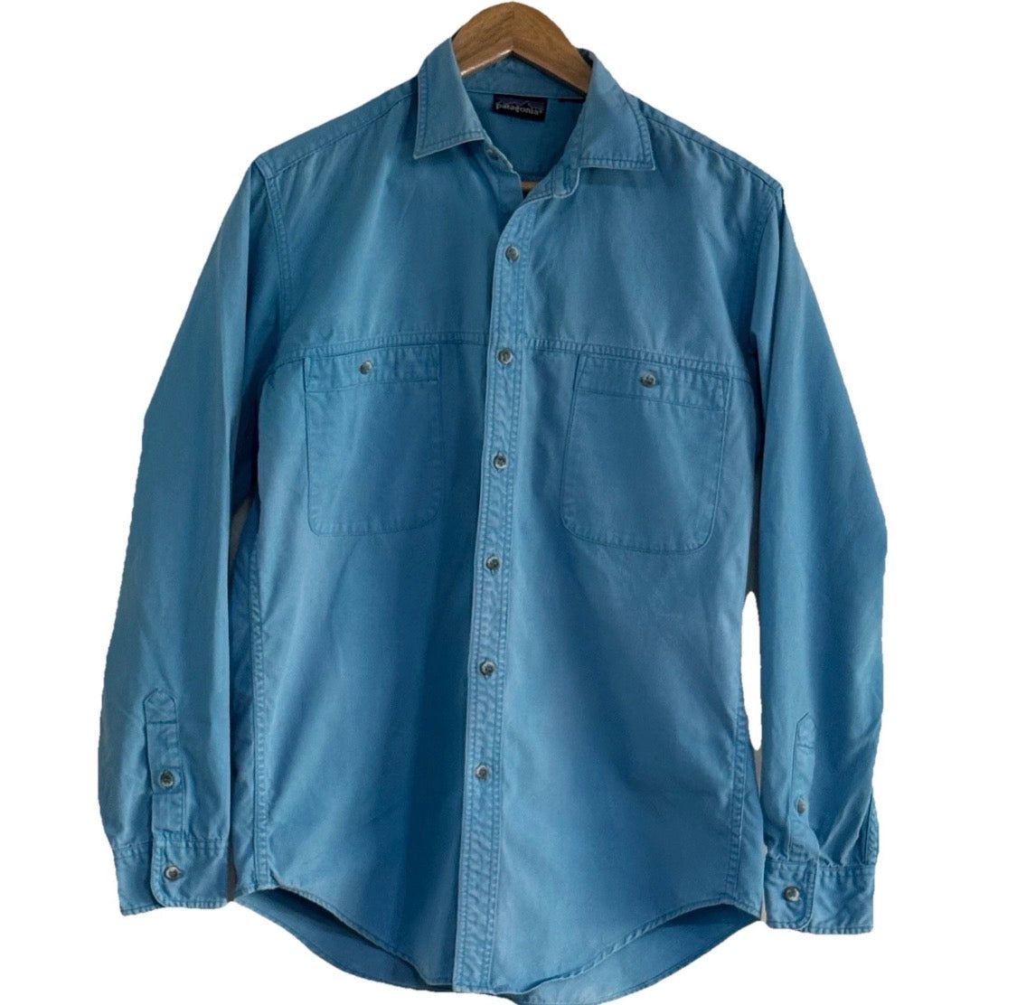 Vintage 1990s Patagonia Long Sleeved Heavy Cotton Button Up Field Shirt, Large*