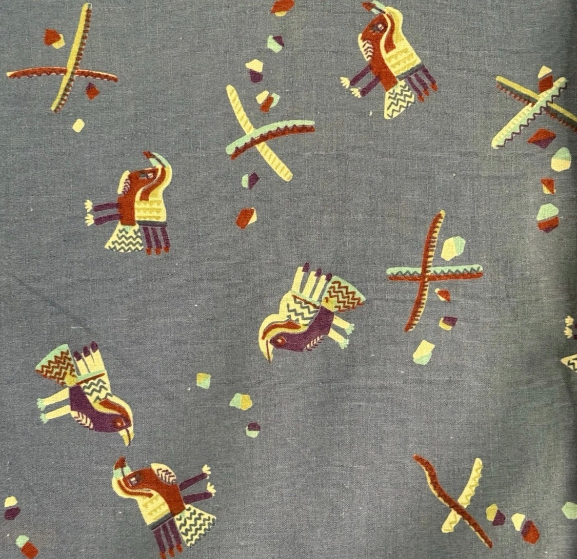 Vintage 1991 Patagonia Pataloha Cotton Bird Print Short Sleeved Camp Shirt,  Med