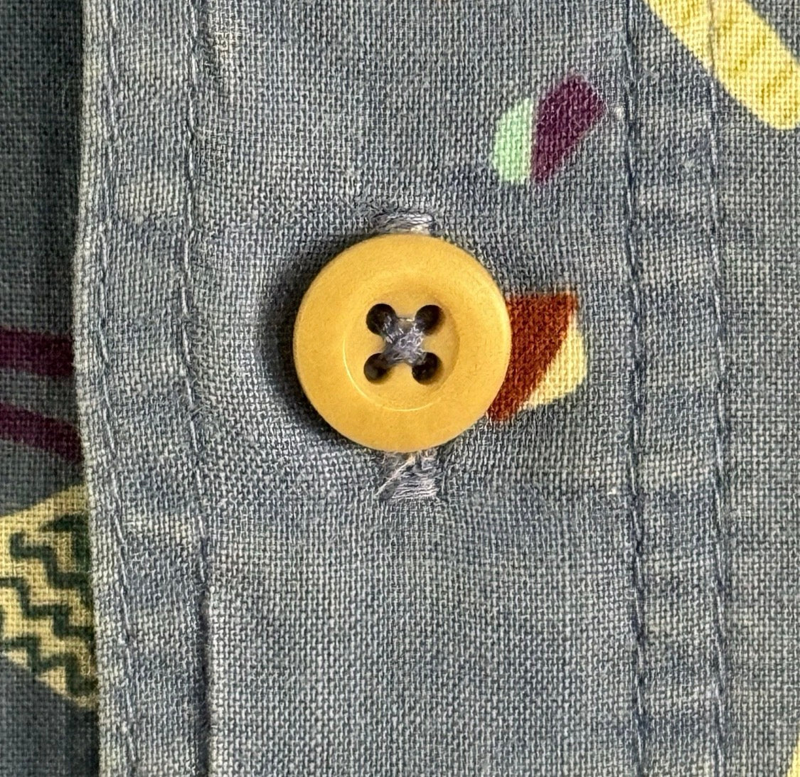 Vintage 1991 Patagonia Pataloha Cotton Bird Print Short Sleeved Camp Shirt,  Med