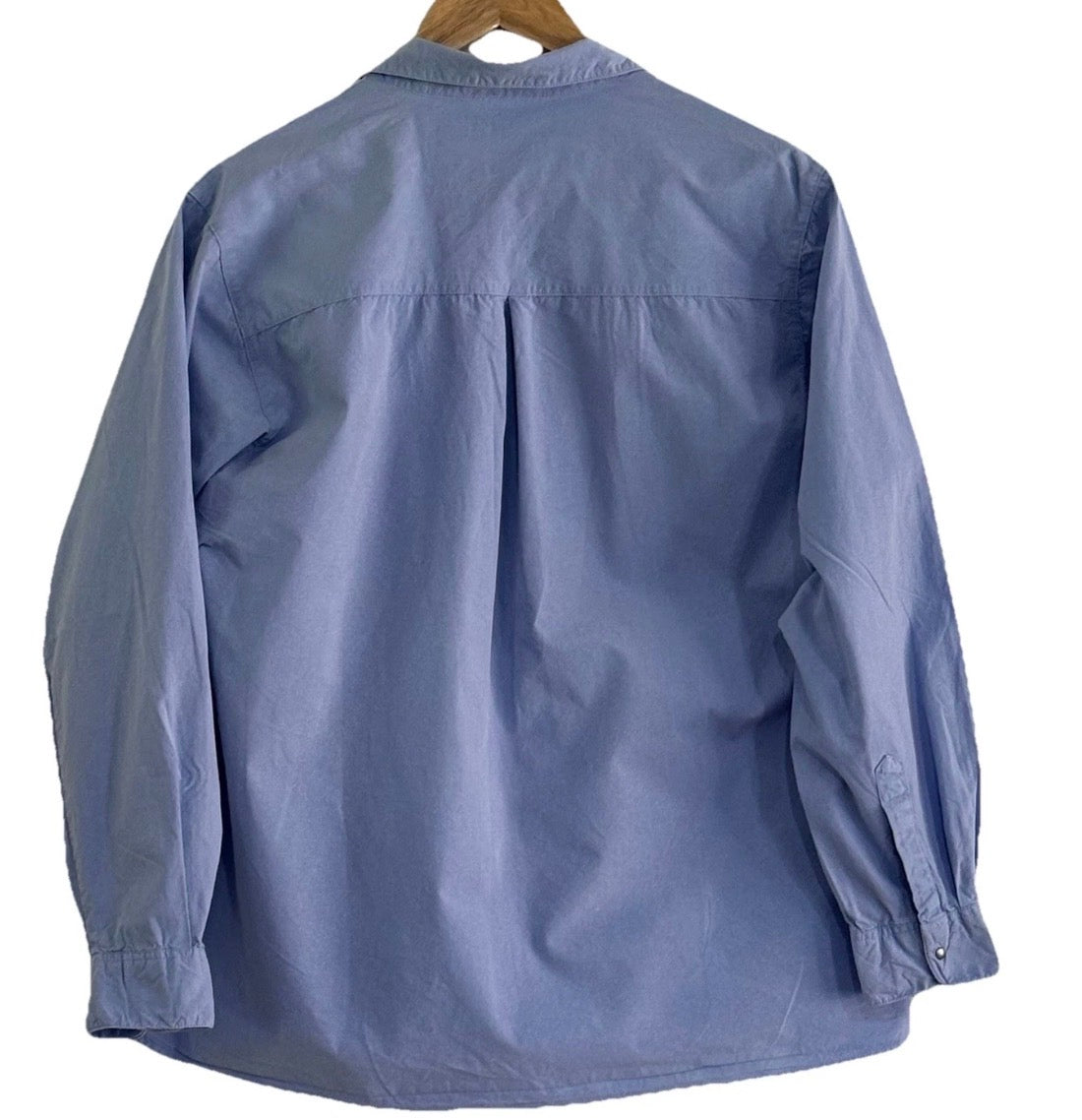 Vintage 80s/90’s Patagonia 100% Cotton Long Sleeved Snap Pocket Shirt Blue, L*