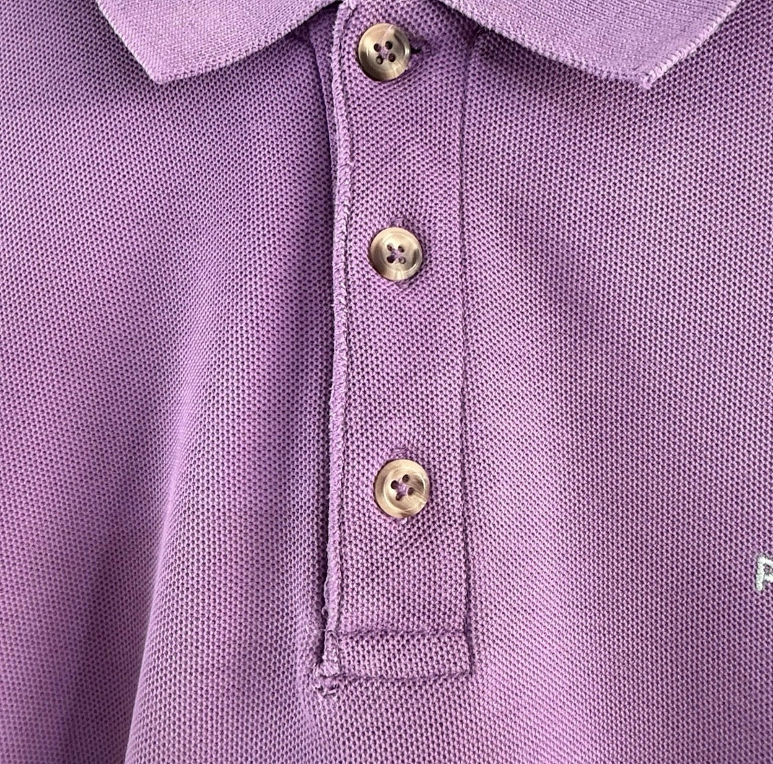 Vintage 1987 Patagonia 100% Cotton Purple Short Sleeve Polo Shirt, Medium