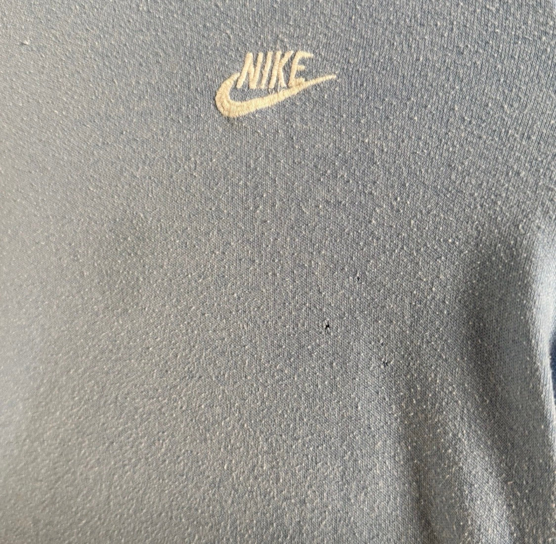Vintage 1970's Nike Women's Single Stitch Blue Shirt, Small