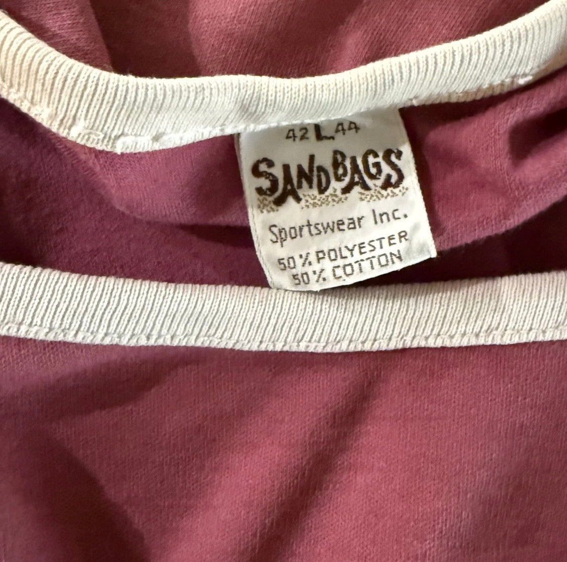 Vintage 1970/80’s Sandbags Hang Ten Single Stitch USA Surf Tank Top, Large