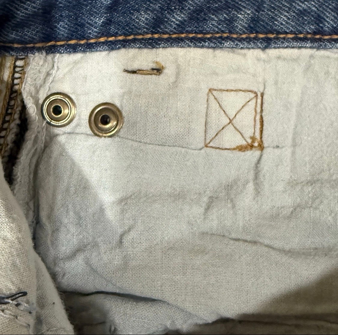 Vintage 1980’s Benetton Italy 100% Cotton Denim High Waist Carpenter Jeans 28x32