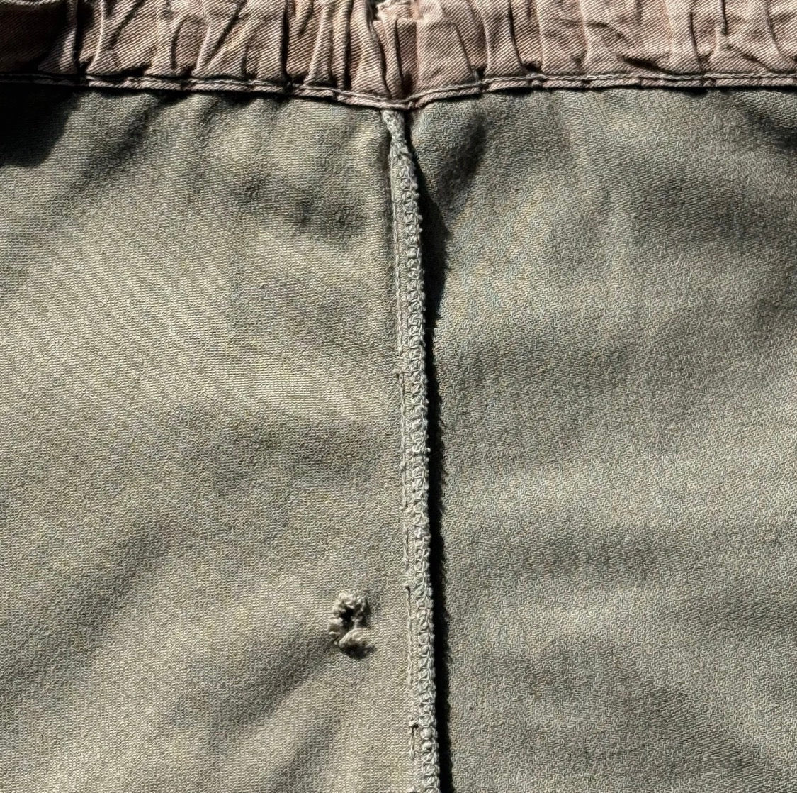 Vintage 1940s JC Penney Children's Bib Overall DungareesCotton Twill, Olive 5/6