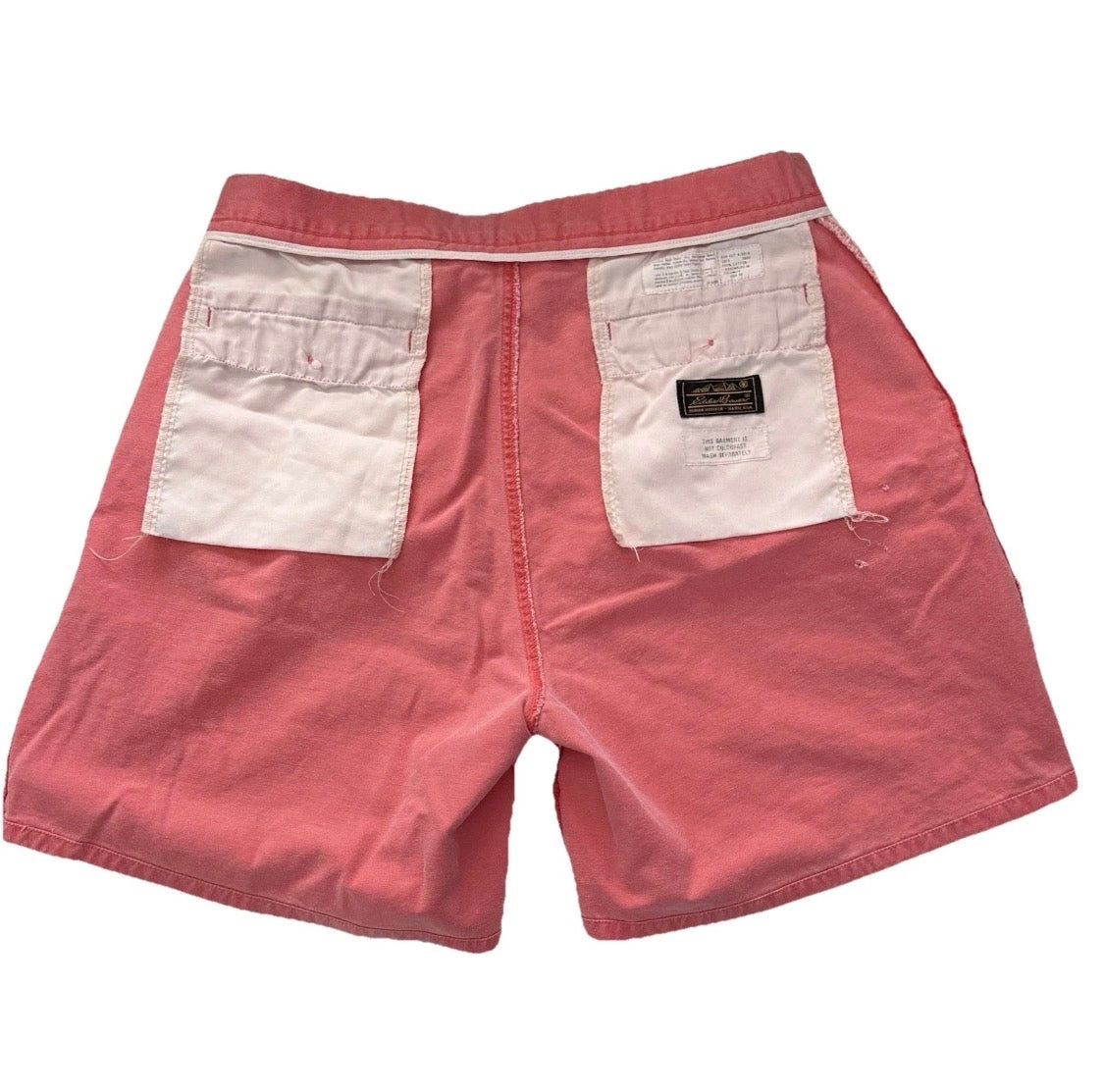 Vintage 1990's Eddie Bauer 100% Cotton Hot Pink Pleated Short,  Mens 36