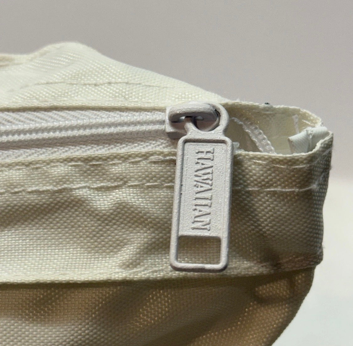 Vintage 1990s Hawaiian Voyager Nylon Zippered Beach Tote Bag Neon Hawaii 18"x13"