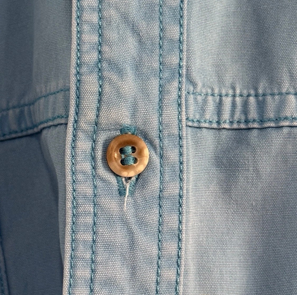 Vintage 1990s Patagonia Long Sleeved Heavy Cotton Button Up Field Shirt, Large*