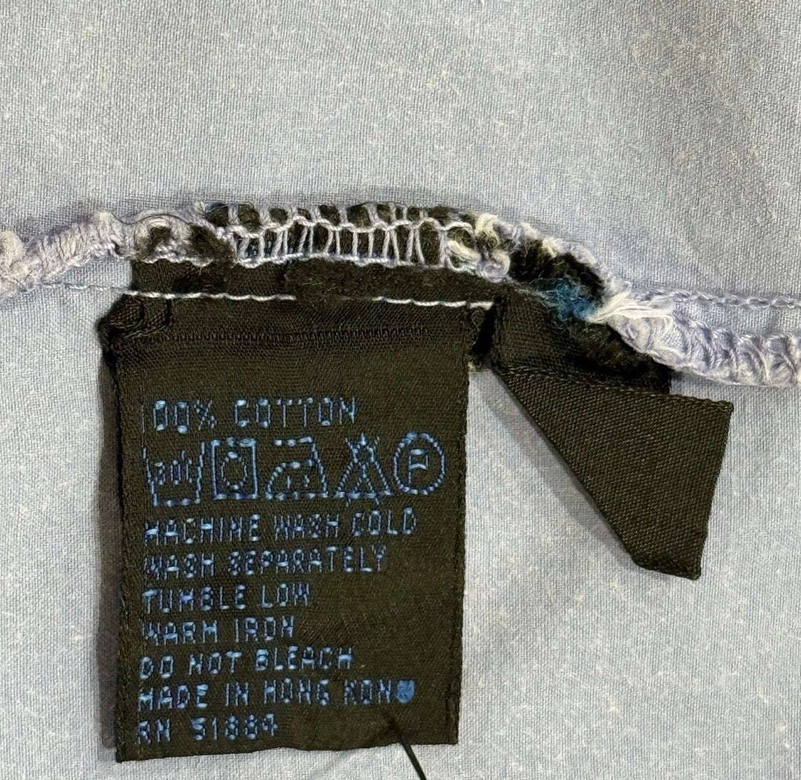 Vintage 80s/90’s Patagonia 100% Cotton Long Sleeved Snap Pocket Shirt Blue, L*